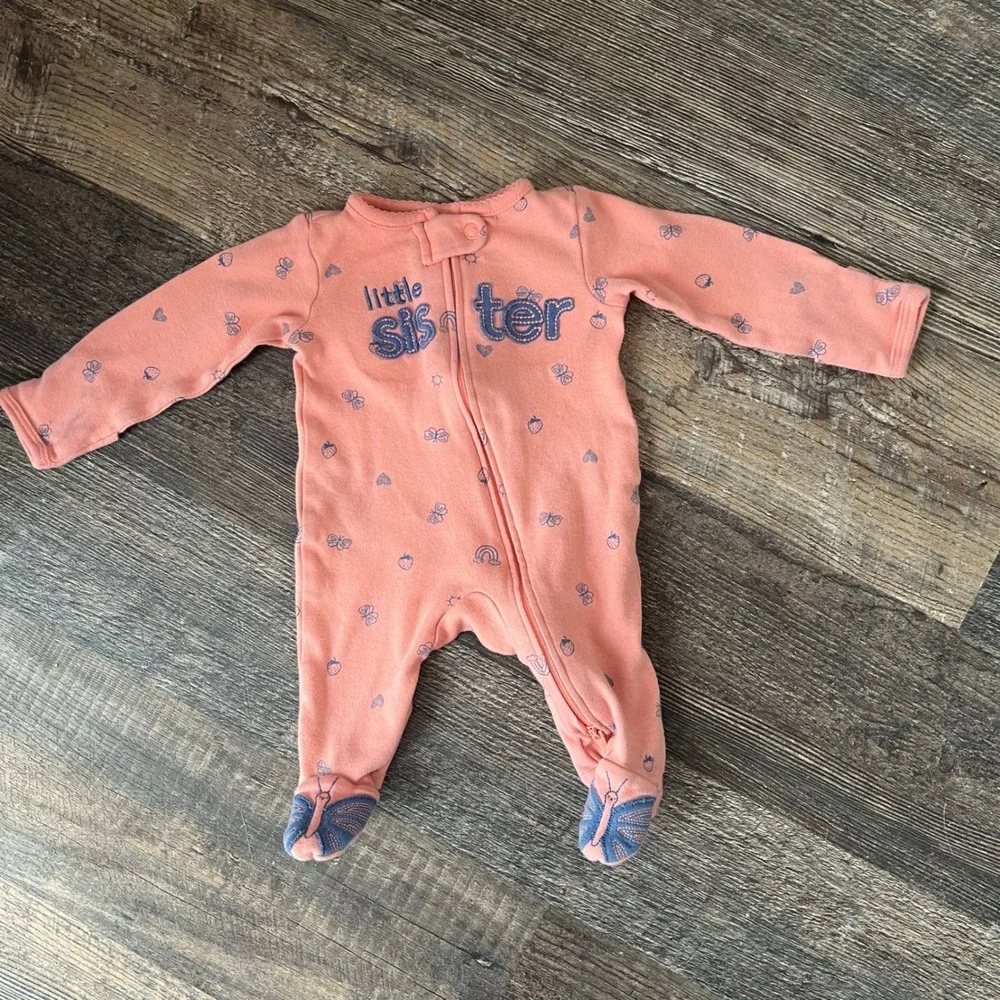 Just One‎ You Carter's Little Sister Footed Pajamas Sleepsuit NB